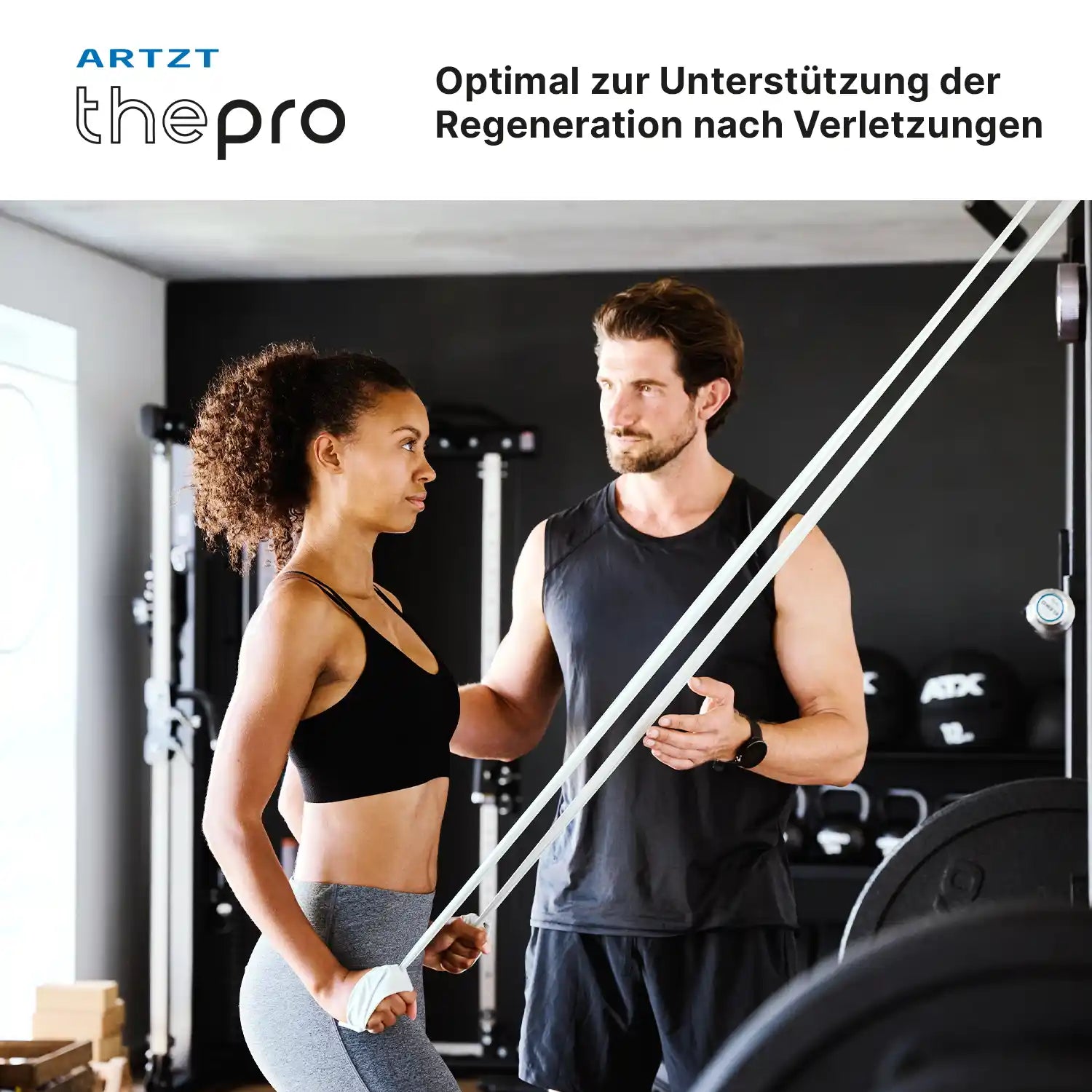 Artzt thepro Fitnessbänder 5er Set 2 m Naturkautschuk