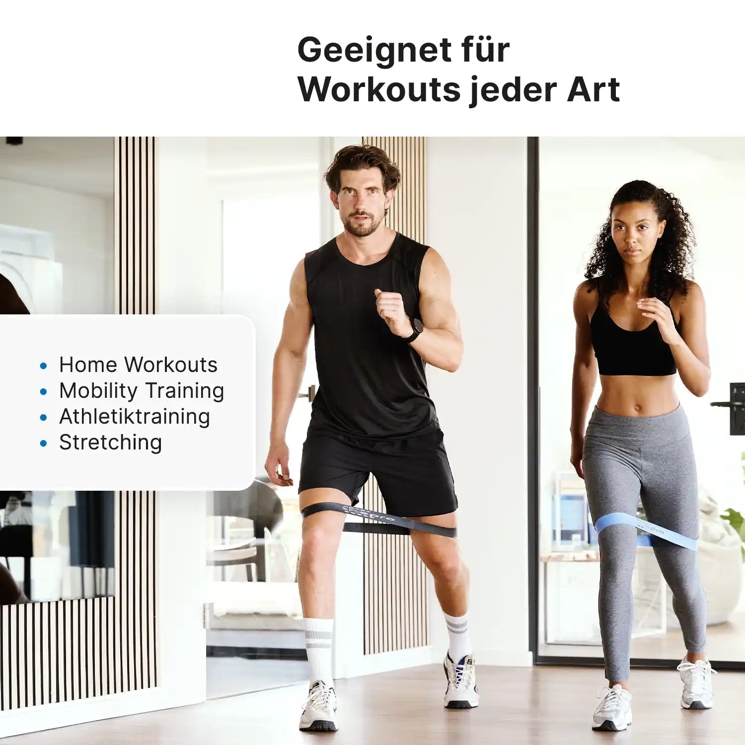 ARTZT thepro Loop Band Set Miniband Beine Po Arme geschlossene Schlaufe