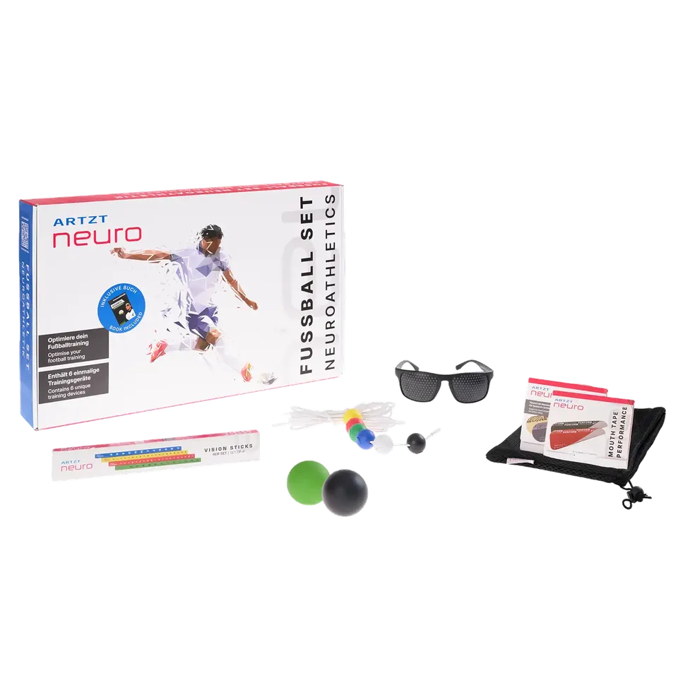 ARTZT neuro Football Set Fußballtraining 18-teilig mit Übungsheft