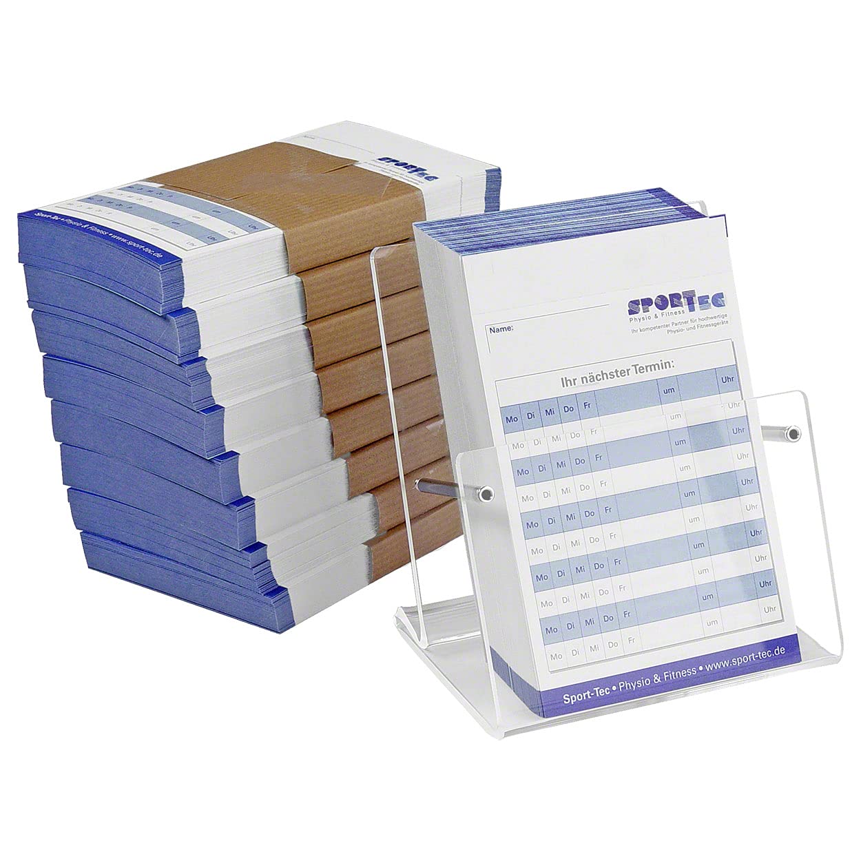 Sport-Tec Terminzettel Set DIN A7 10x75 Blatt Spenderbox