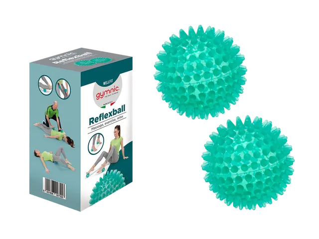 PEZZI Fitness Reflexball Gift Miniball 8 cm 2er-Set