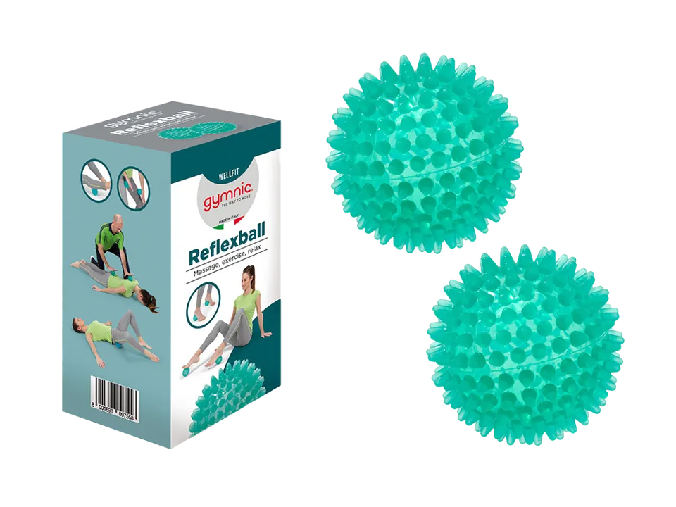 PEZZI Fitness Reflexball Gift Miniball 8 cm 2er-Set