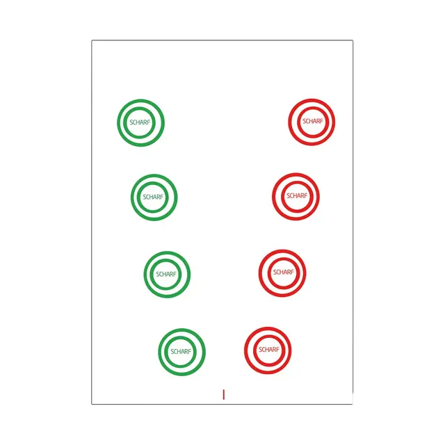 ARTZT neuro Fusion Cards Vergence Rings Sehtraining rot-grün