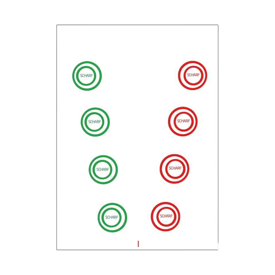 ARTZT neuro Fusion Cards Vergence Rings rot-grün