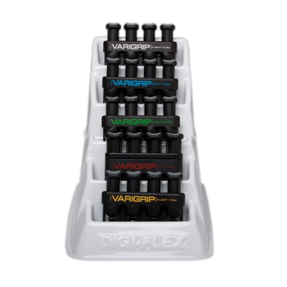CanDo VariGrip Handtrainer 5er Set mit Ständer