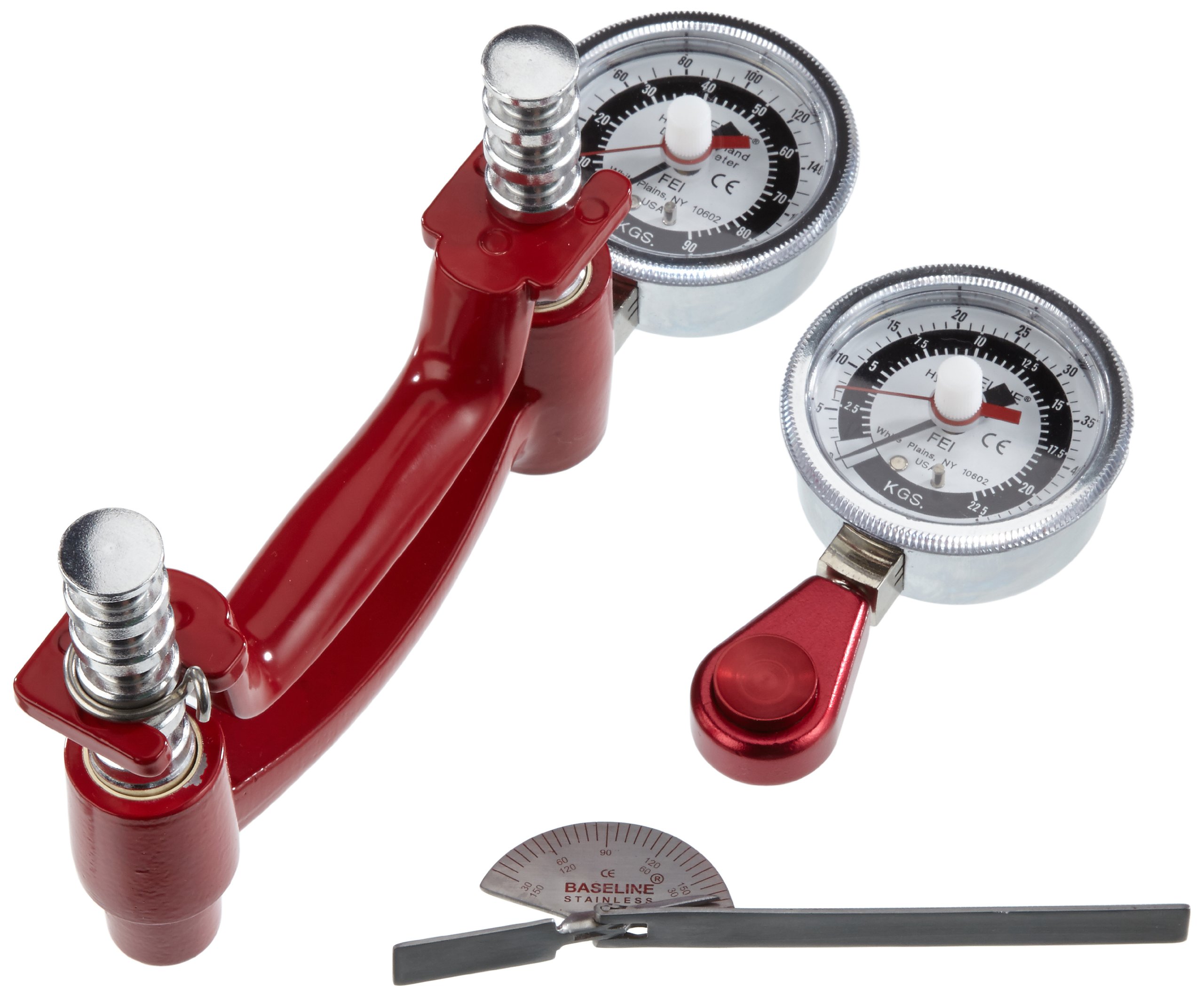 Baseline Handbewertungsset 3-teilig Handdynamometer 91 kg