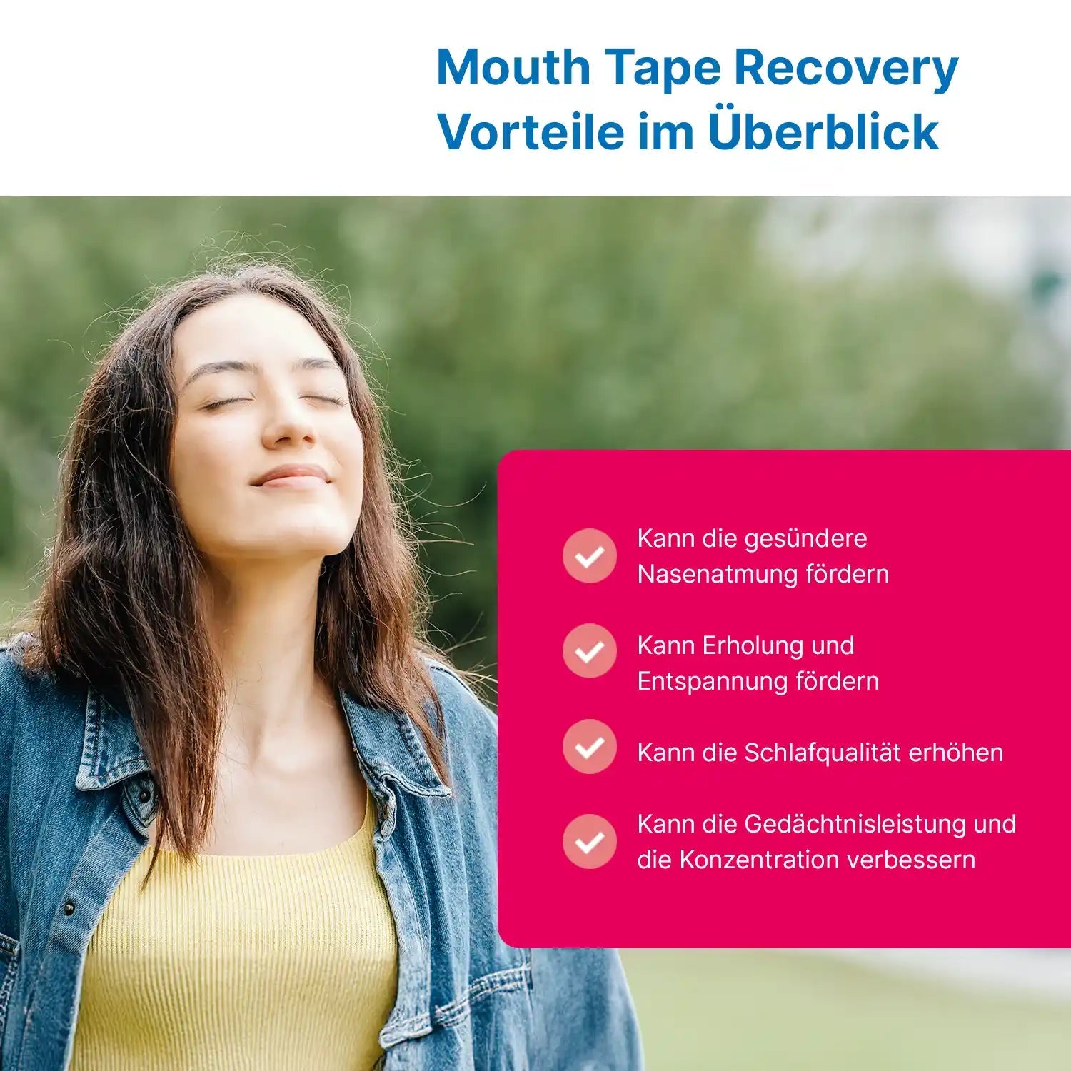 ARTZT neuro Mouth Tape Recovery 30 Stück Nasenatmung