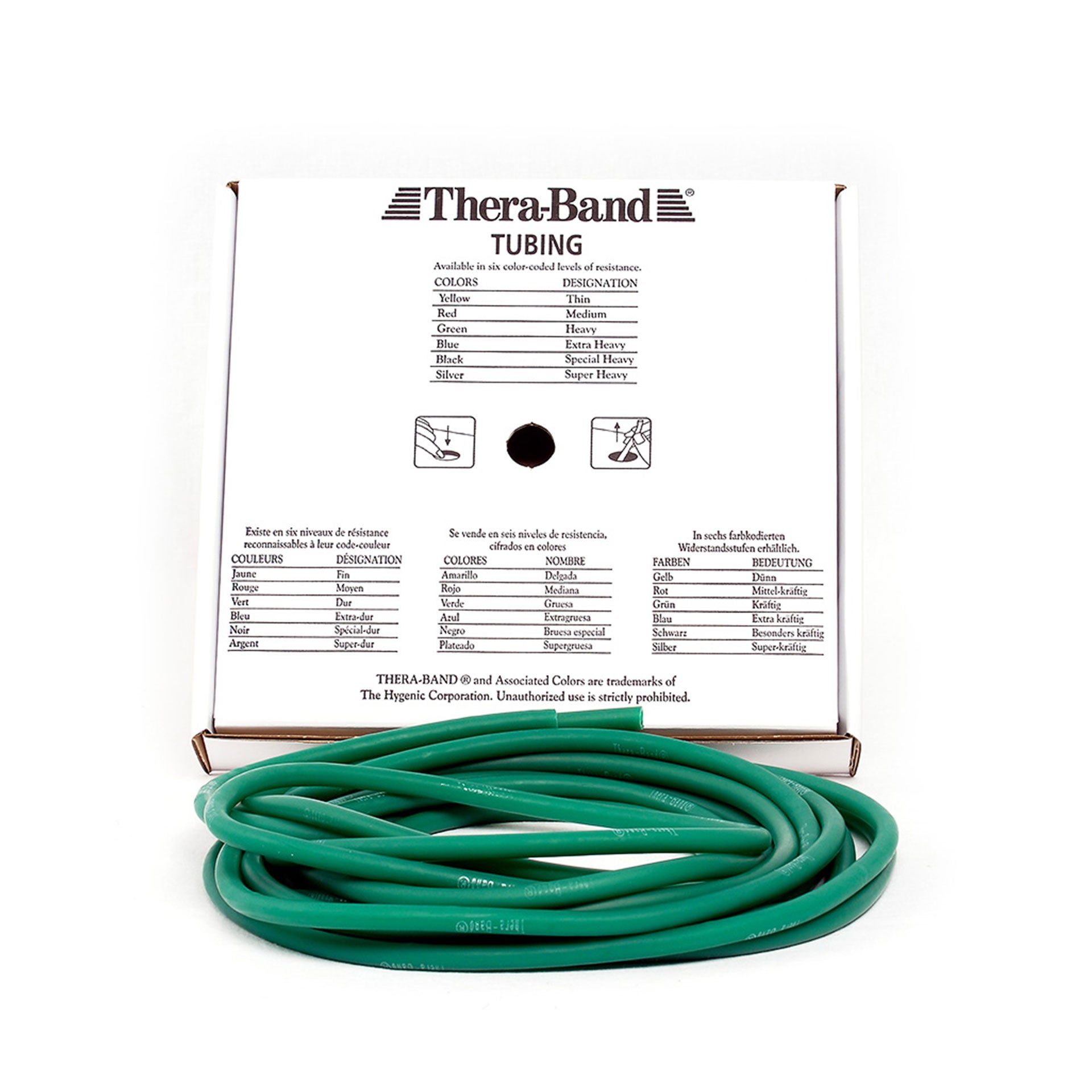 Artzt TheraBand Tubing Rolle 7,5 m Naturlatex 7 Stärken