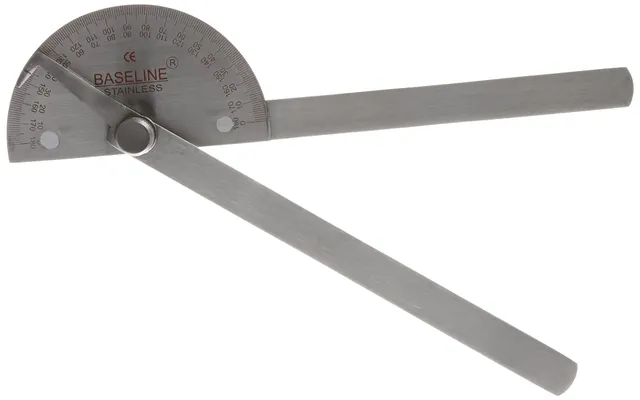 Baseline Goniometer Edelstahl 180° Winkelmesser 20,3 cm