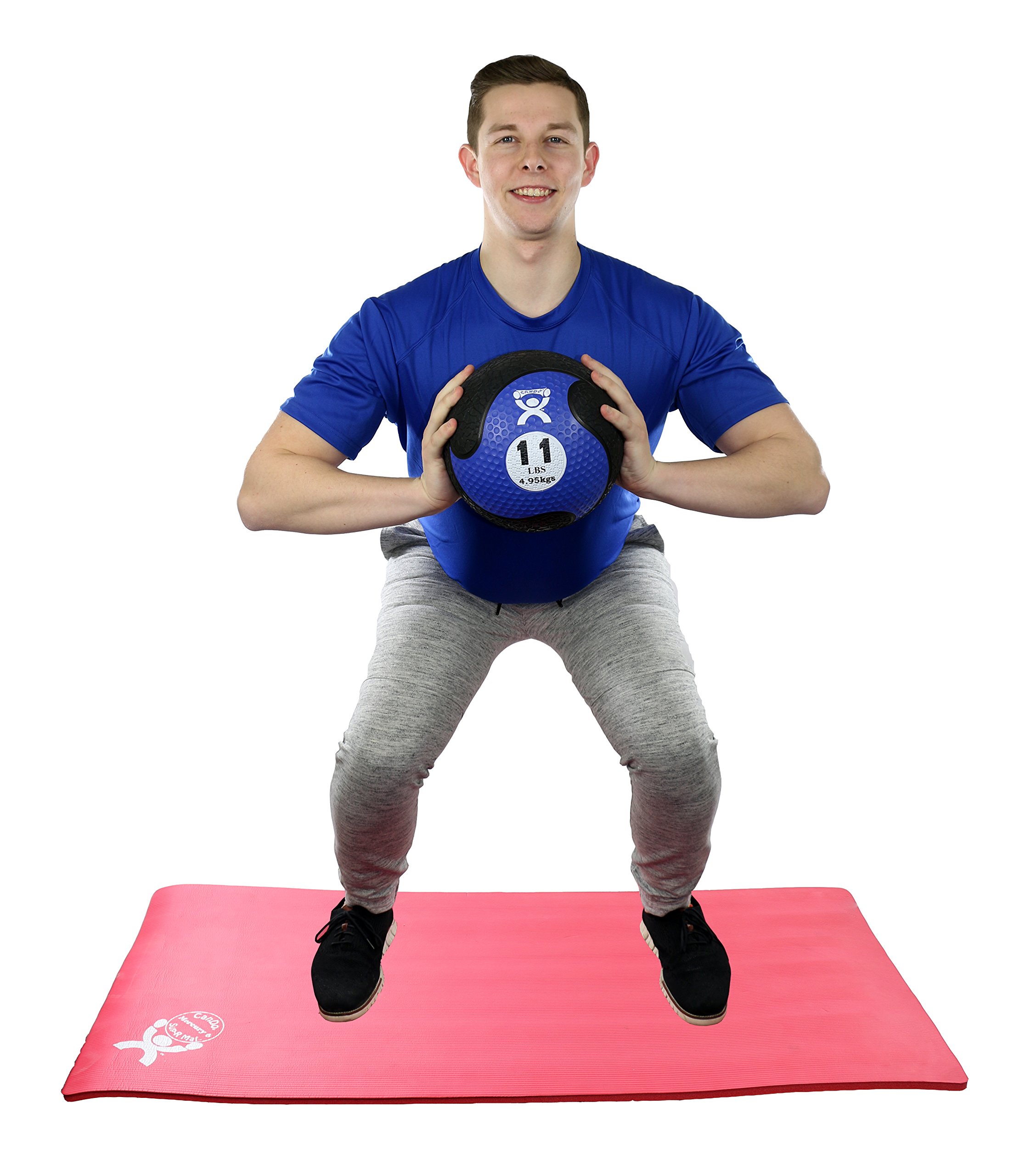 CanDo Weight Series Medizinball 5,0 kg blau Gummi