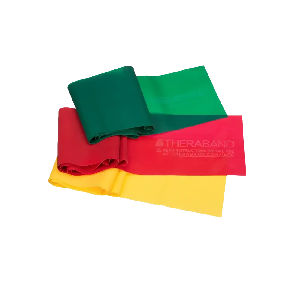 TheraBand Set 1,50m Therabänder Anfänger 3er Fitnessband