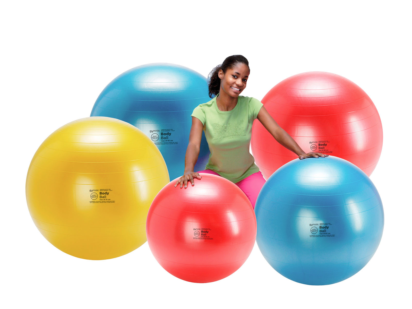 PEZZI Fitness Body Ball Gymnastikball elastisch weich