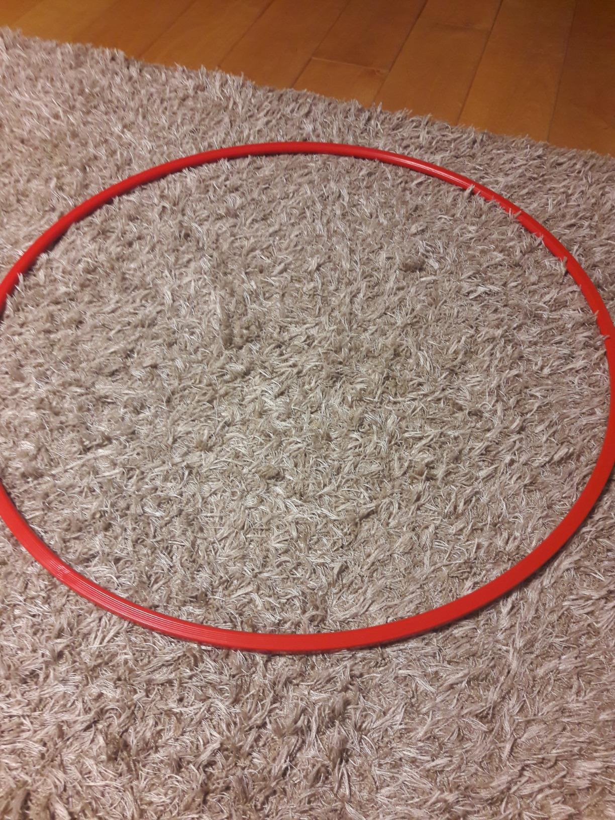 Sport-Tec Gymnastikreifen Hula Hoop 60 cm rot Kunststoff