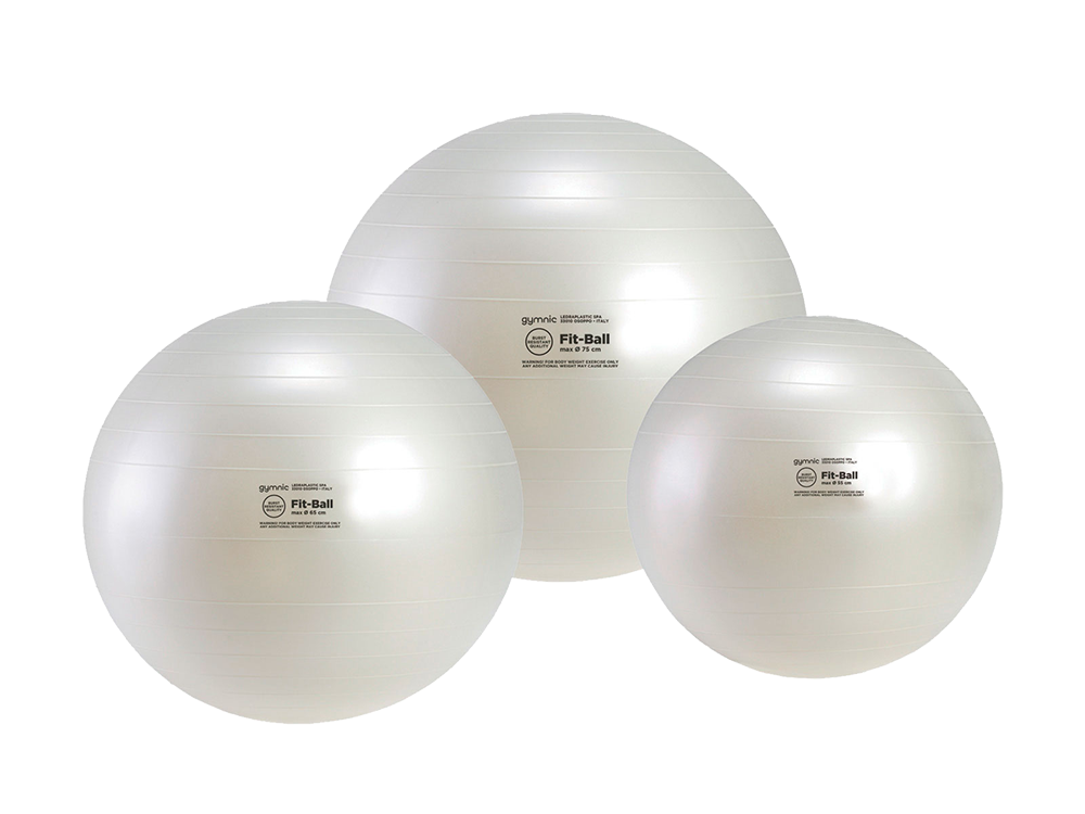 PEZZI Fitness Fit-Ball Gymnastikball perlmuttweiß