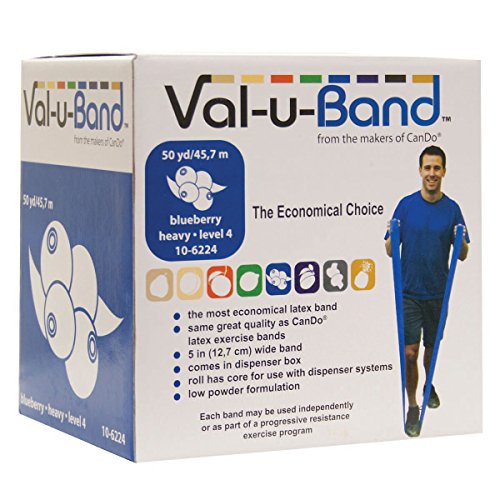 CanDo Exercise Bands Trainingsband 45 m blaubeere medium