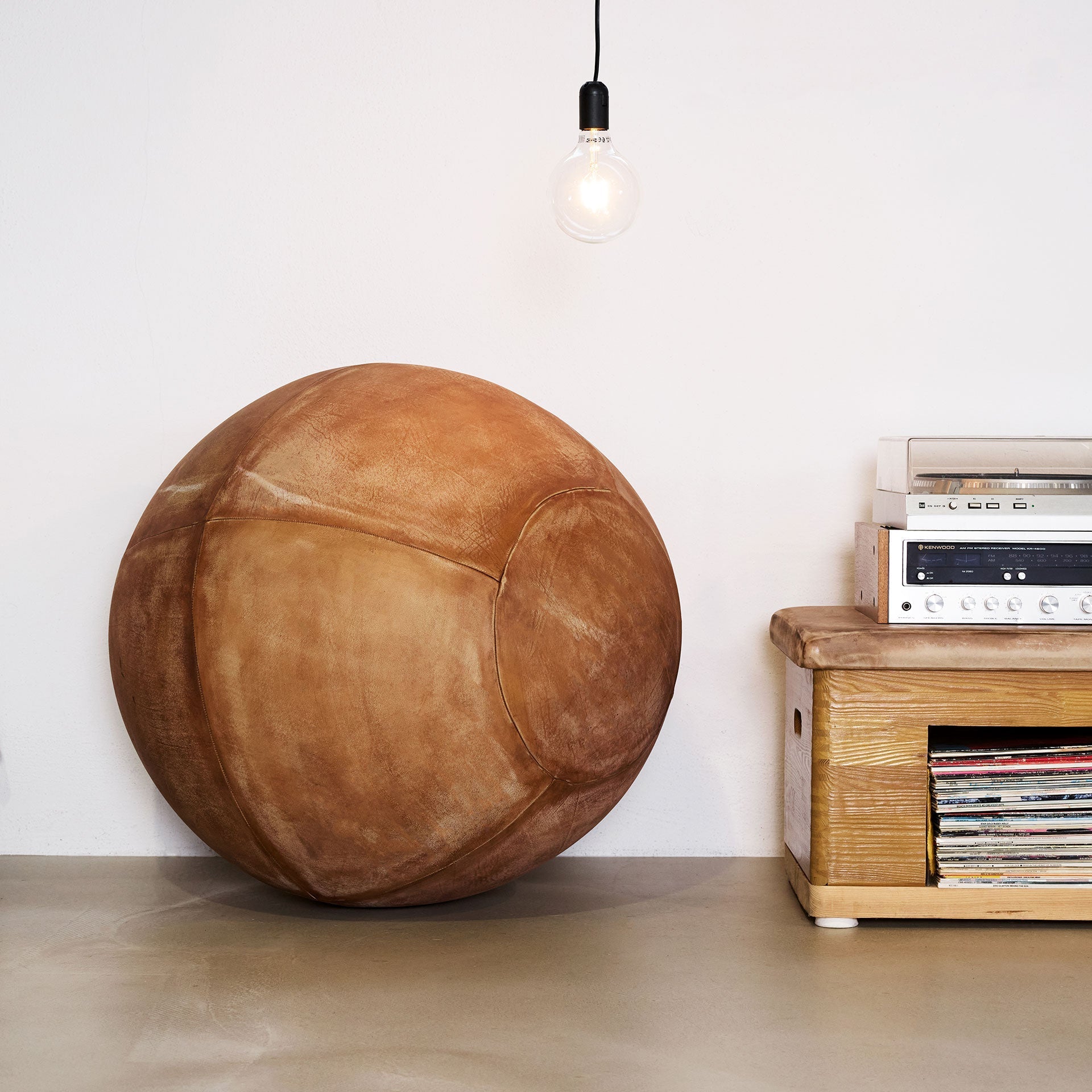 Artzt Vintage Sitzball Leder 65 cm Pezziball Rindsleder