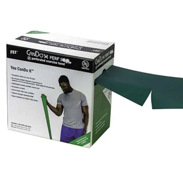 CanDo exercise bands Übungsband grün mittel 91,4 m Rolle