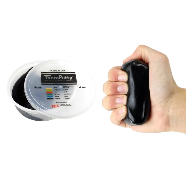 CanDo Theraputty Knetmasse 113 g schwarz sehr schwer