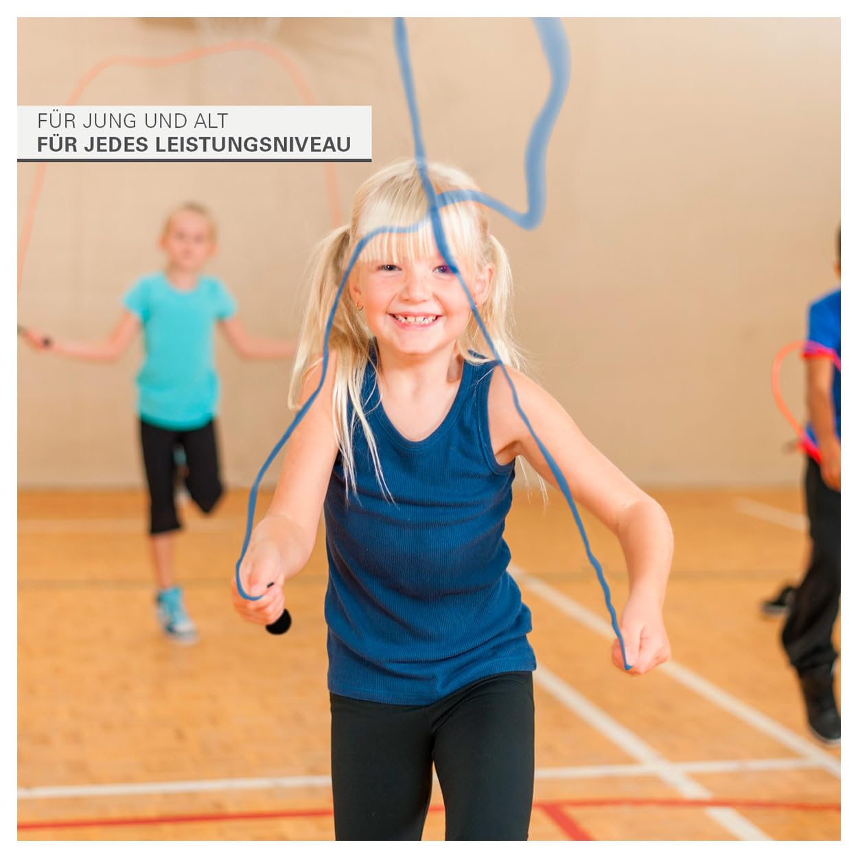 Sport-Tec Speed Rope Springseil 300 cm blau verstellbar