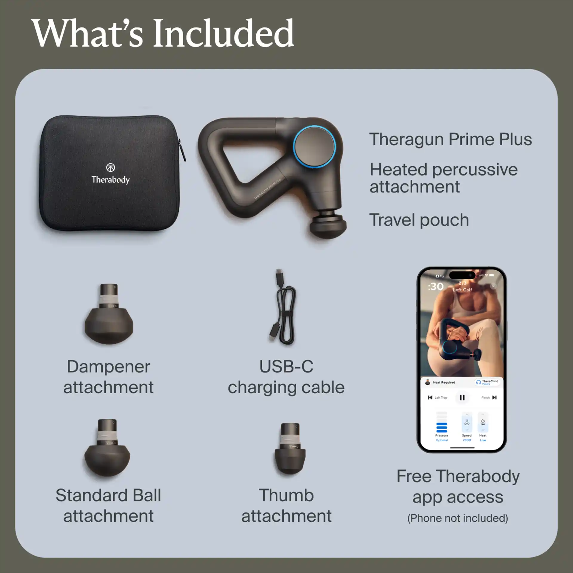 Therabody Theragun Prime Plus Massagepistole Wärme