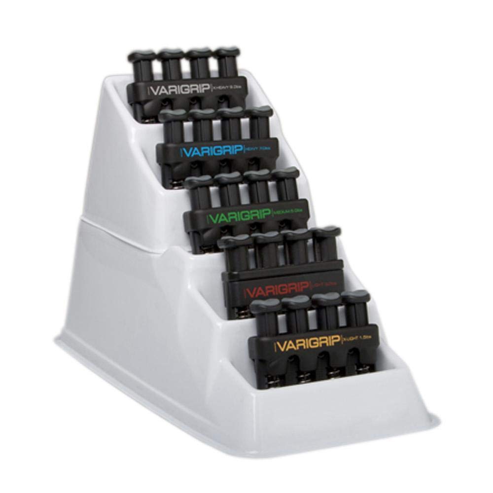 CanDo VariGrip Handtrainer 5er Set mit Ständer