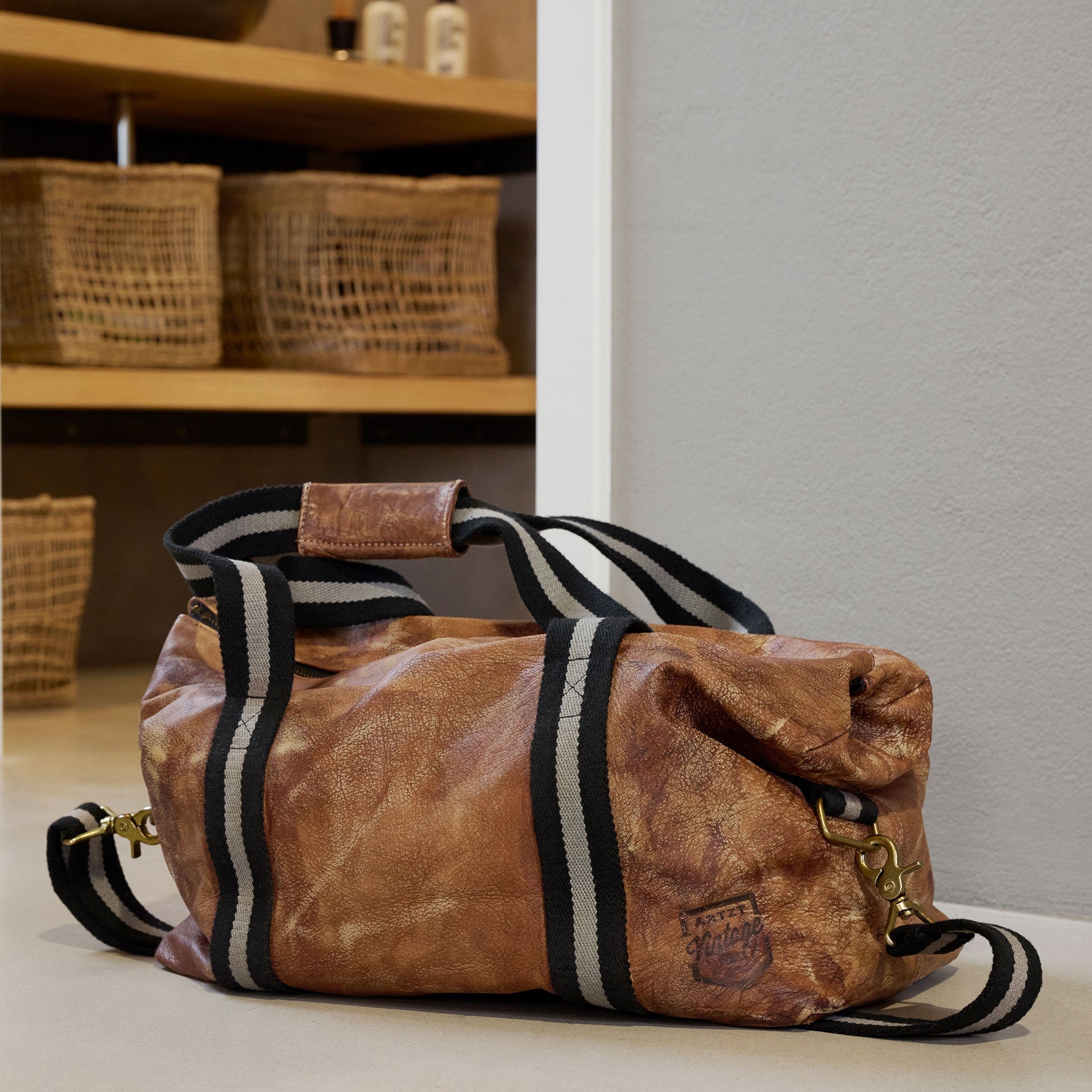 ARTZT Vintage Series Weekender Rindsledertasche 42x20x35 cm