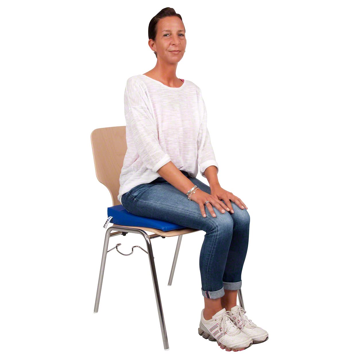 Sport-Tec Therapiegeräte VB 120 Sitzkeilkissen Grau Kunstleder