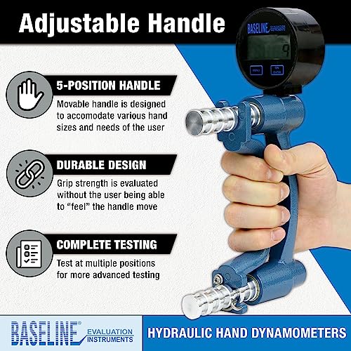 CanDo Baseline Handdynamometer Digital LCD 136 kg Griffkraft