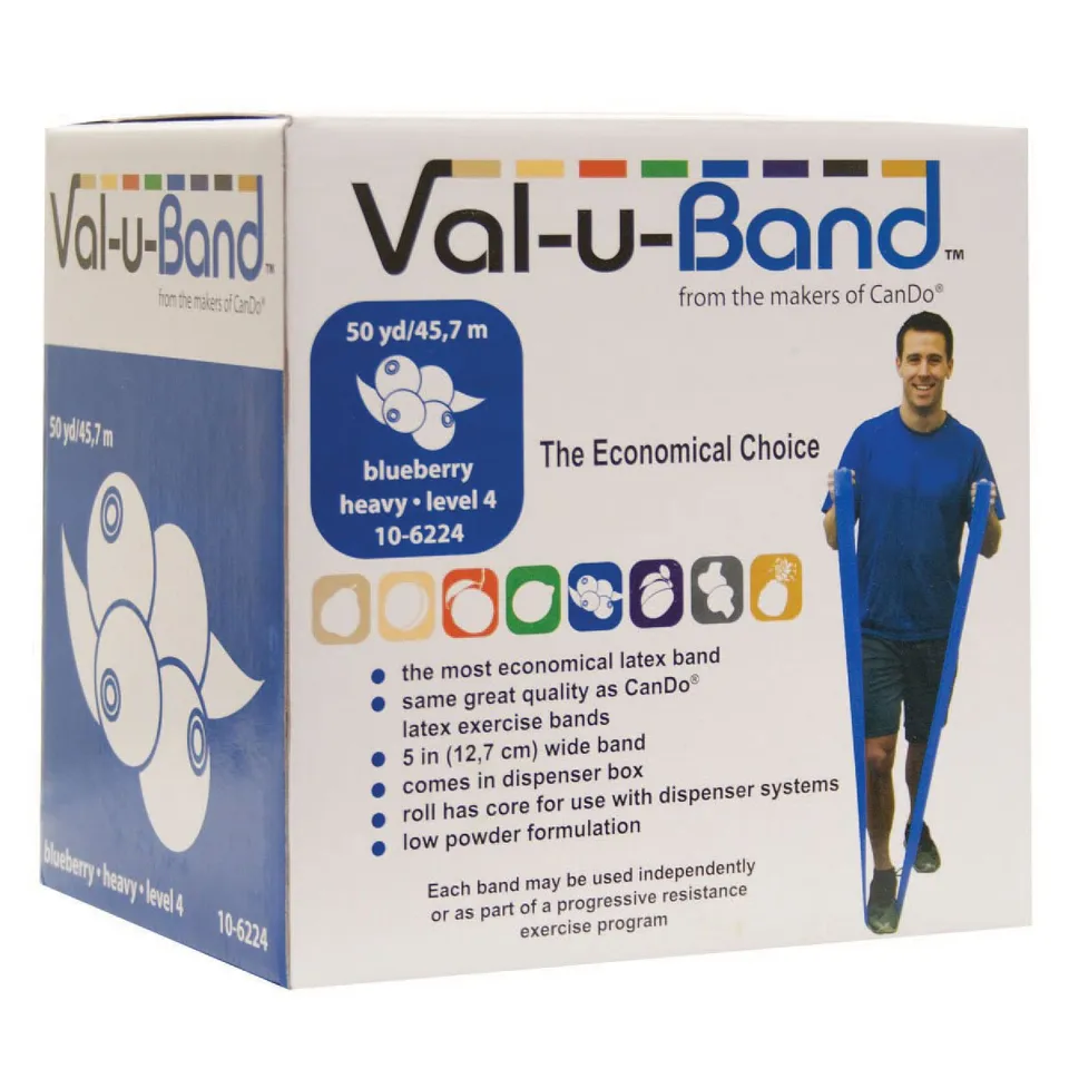 CanDo Exercise Bands Trainingsband 45 m blaubeere medium
