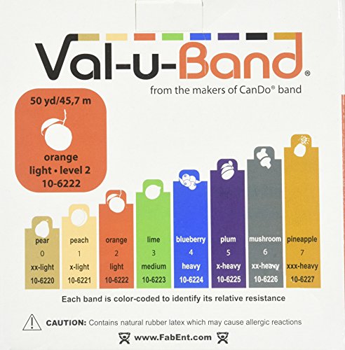 CanDo Val-u-Band Trainingsband 45 m orange sehr leicht