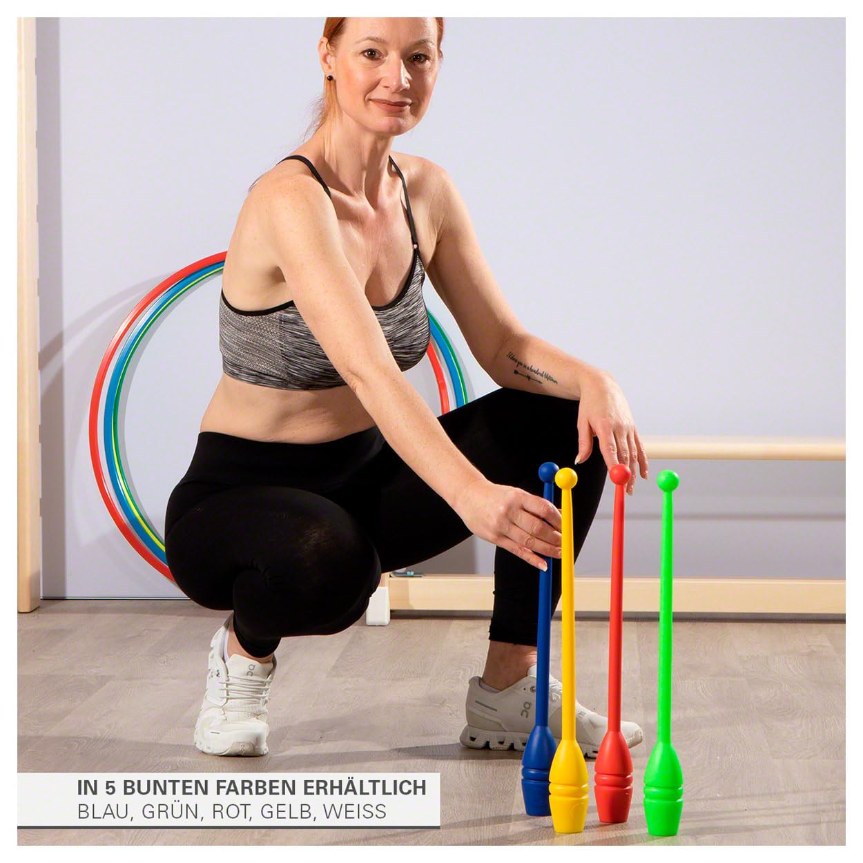 Sport-Tec Sport & Fitness Turnkeule 45 cm Blau Kunststoff