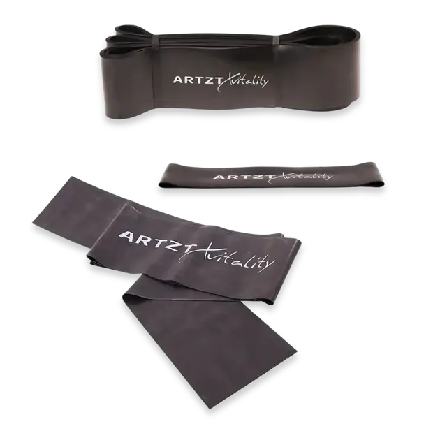 ARTZT vitality Power Set 3 Fitnessbänder stark schwarz Latex