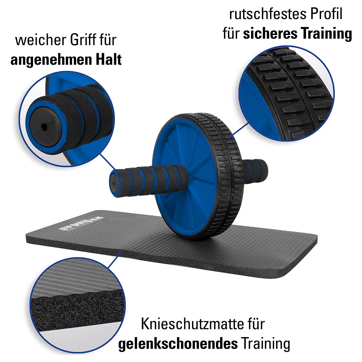 Sport-Tec Fitness Set 4-tlg Blau Push-Up Set