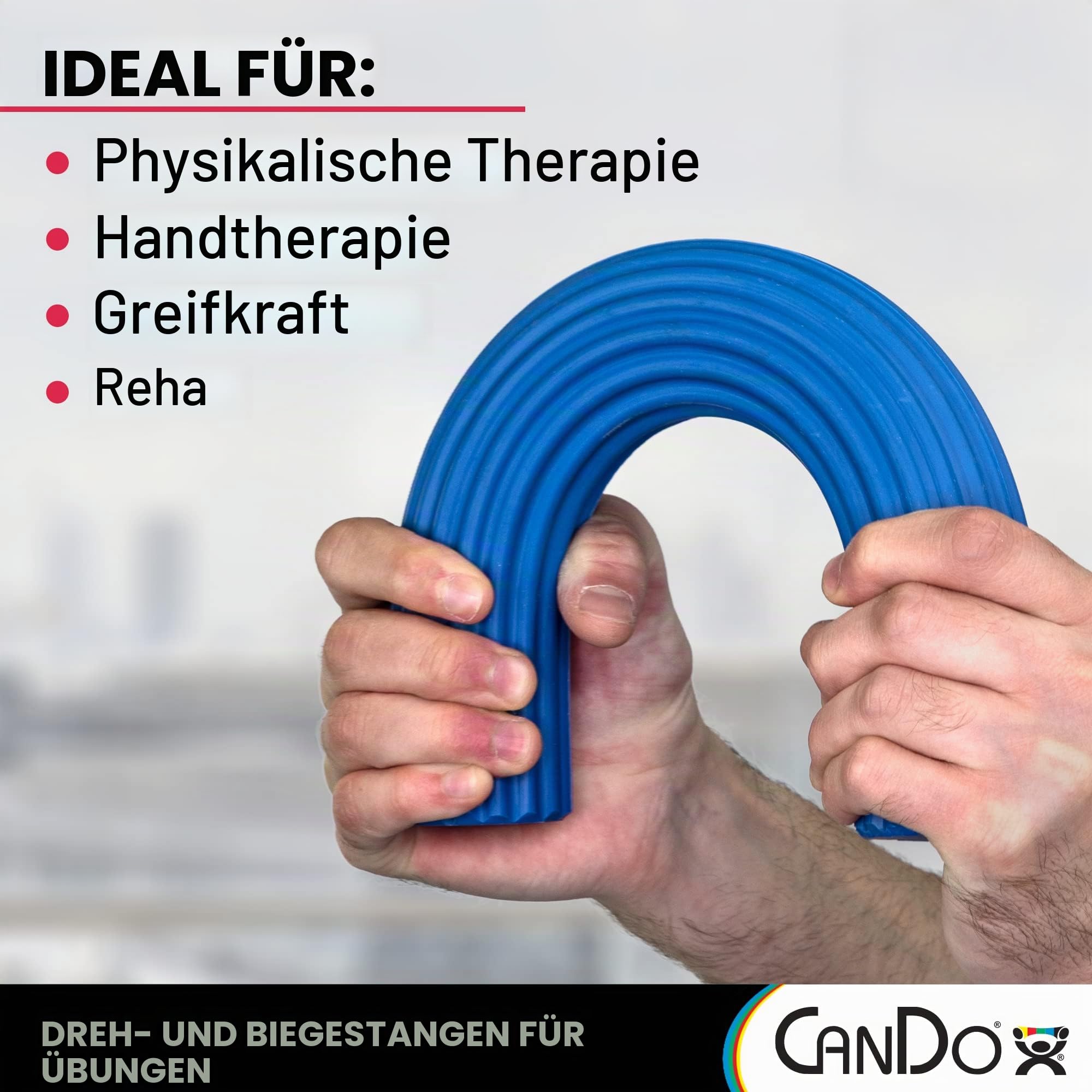 CanDo Twist-n-Bend Handtrainer Blau Schwer 10-1514