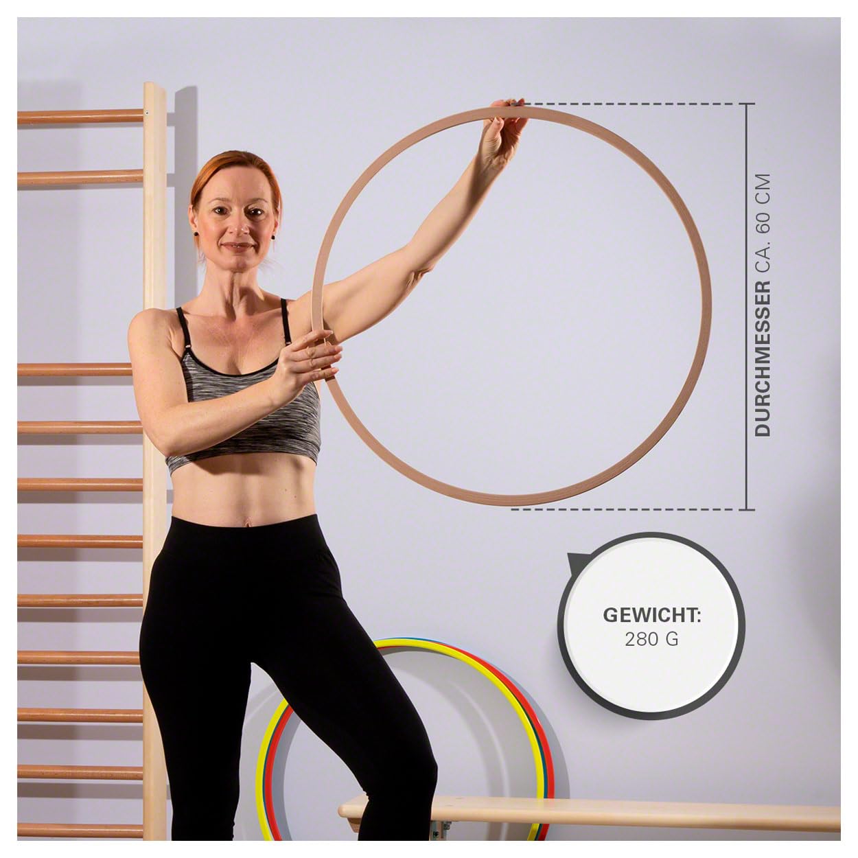 Sport-Tec Gymnastikreifen Holz 60 cm