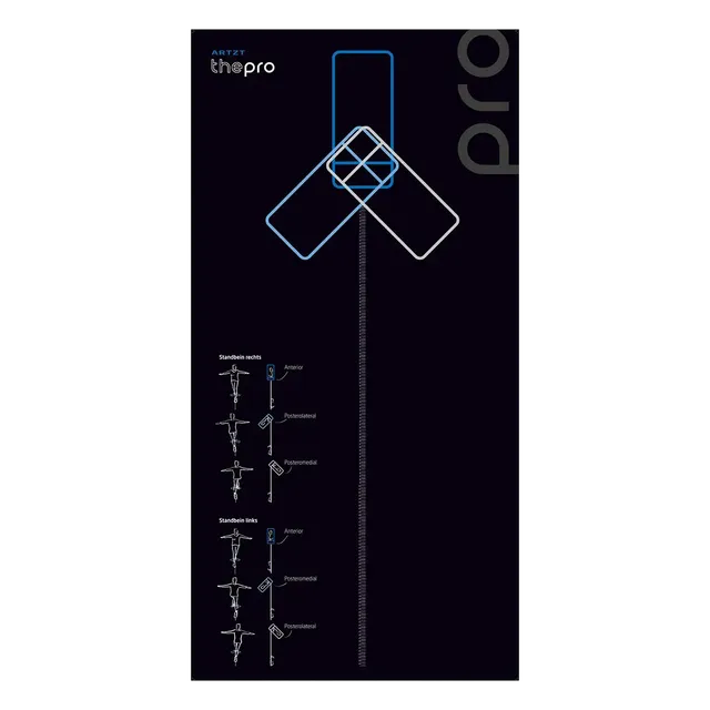 ARTZT thepro Easy Balance Test Balancematte mit Richtungsanzeige