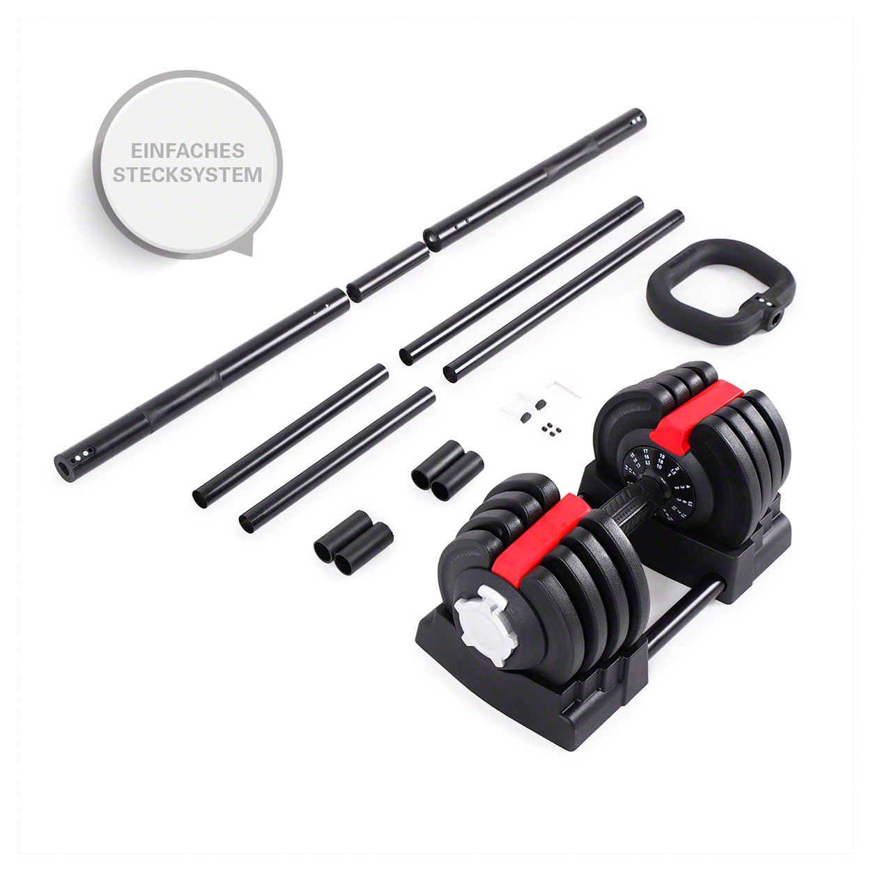 Sport-Tec 3 in 1 Multi Hantel-Set 1-19 kg Hantelset Kettlebell