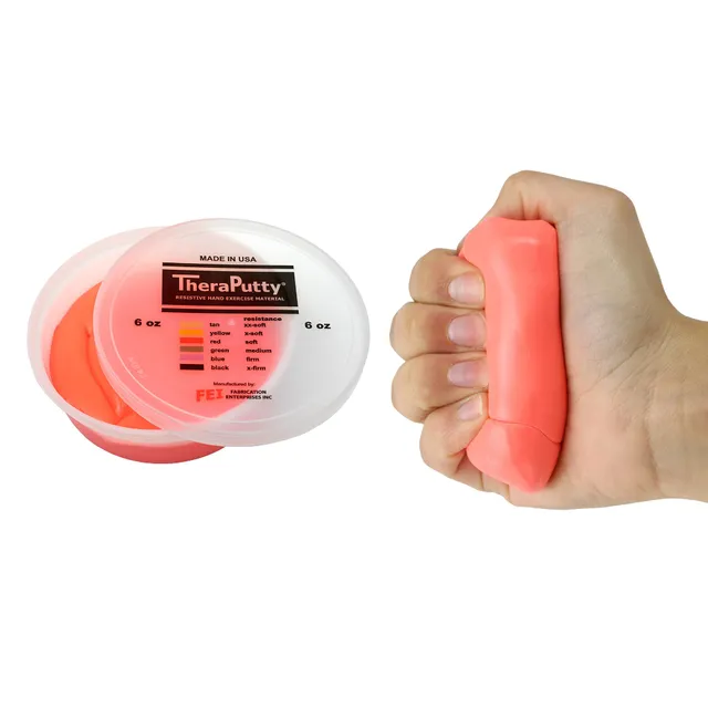 CanDo Theraputty Knetmasse 170g rot leicht antimikrobiell