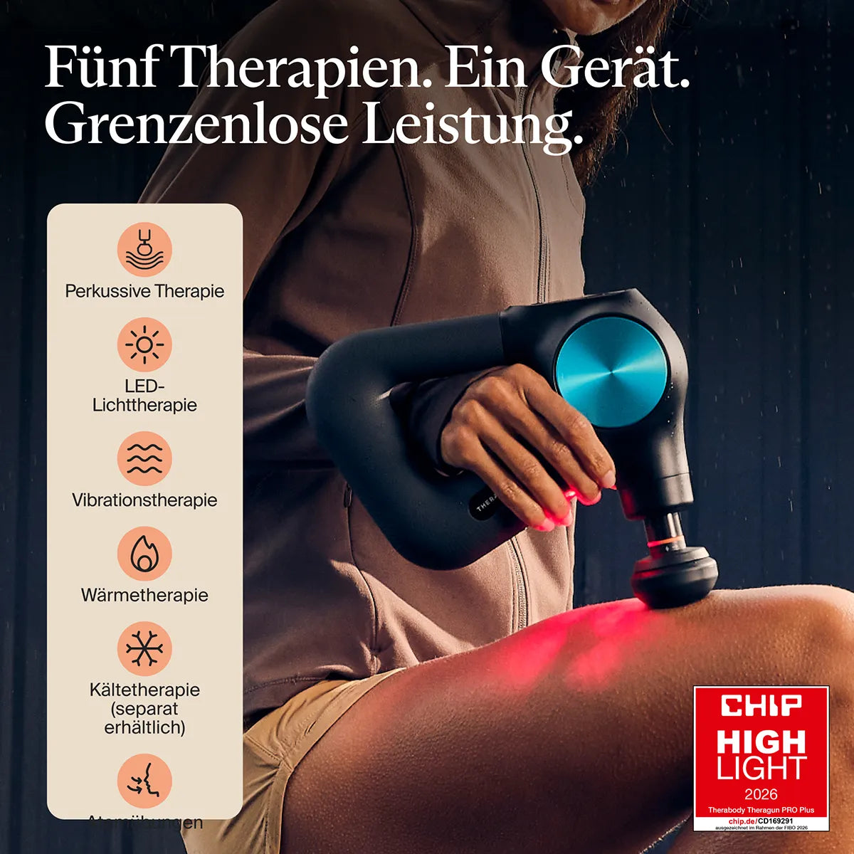 Therabody Theragun PRO Plus Massagepistole 7 Aufsätze
