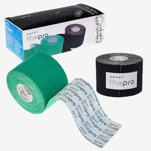 ARTZT thepro Kinesiologie Tapes 2er Set Blau Schwarz