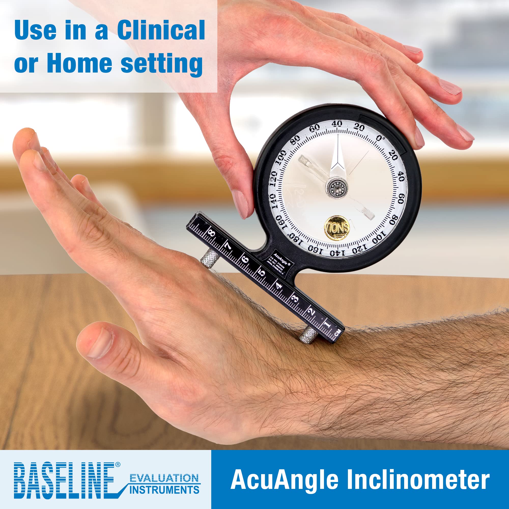 Baseline AcuAngle Inklinometer Neigungsmesser ROM Physiotherapie