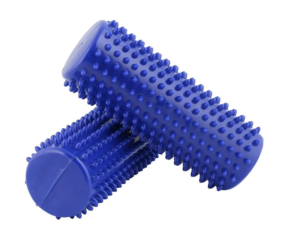 CanDo foam rollers Massagerolle blau 2 Stück 16 cm