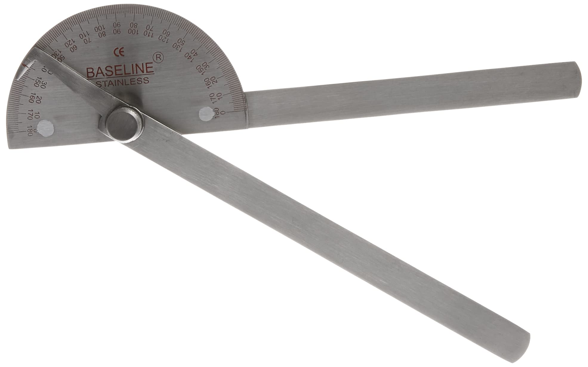 Baseline Goniometer Edelstahl 180° Winkelmesser 20,3 cm