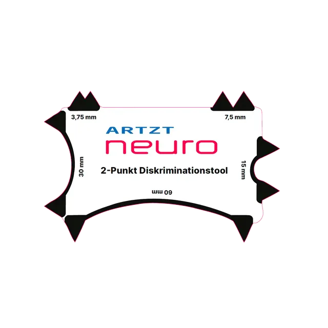 ARTZT neuro 2-Punkt Diskriminations-Tool Edelstahl