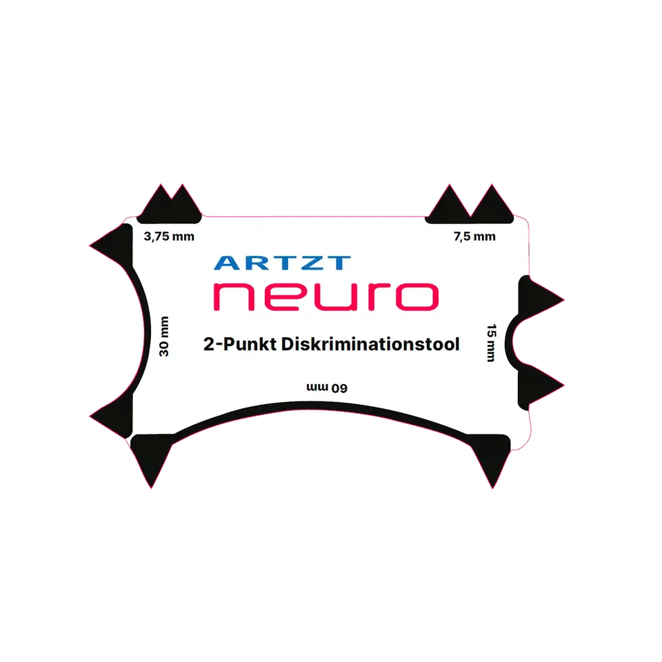 ARTZT neuro 2-Punkt Diskriminations-Tool Edelstahl