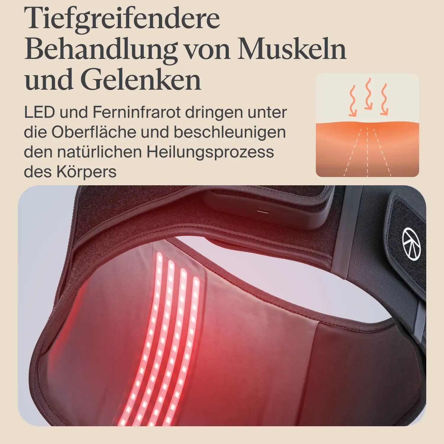 Artzt Therabody ThermBack Wärmegürtel LED Rücken