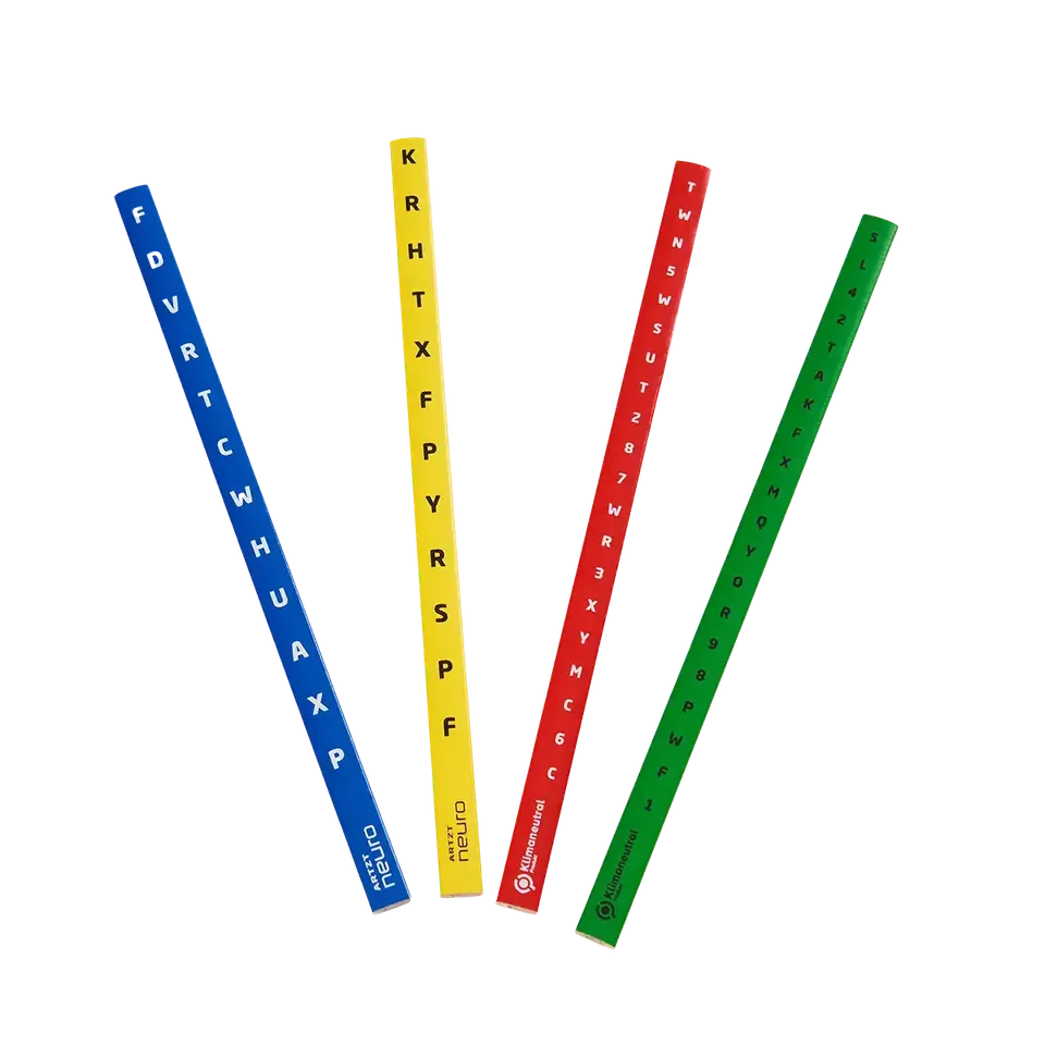 ARTZT neuro Vision Stick 4er Set Holzstäbe Reaktion