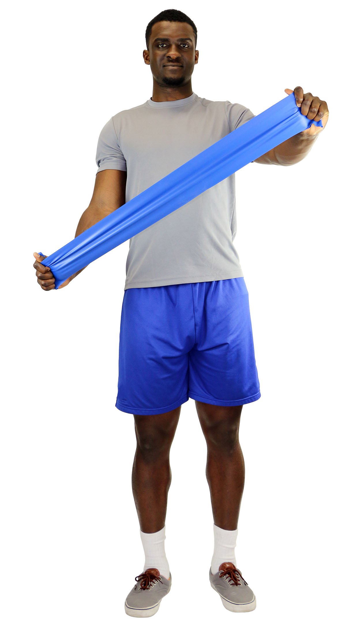 CanDo exercise bands Trainingsband latexfrei 45 m blau schwer