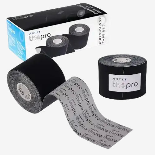 ARTZT thepro Kinesiologie Tapes 2er Set Blau Schwarz
