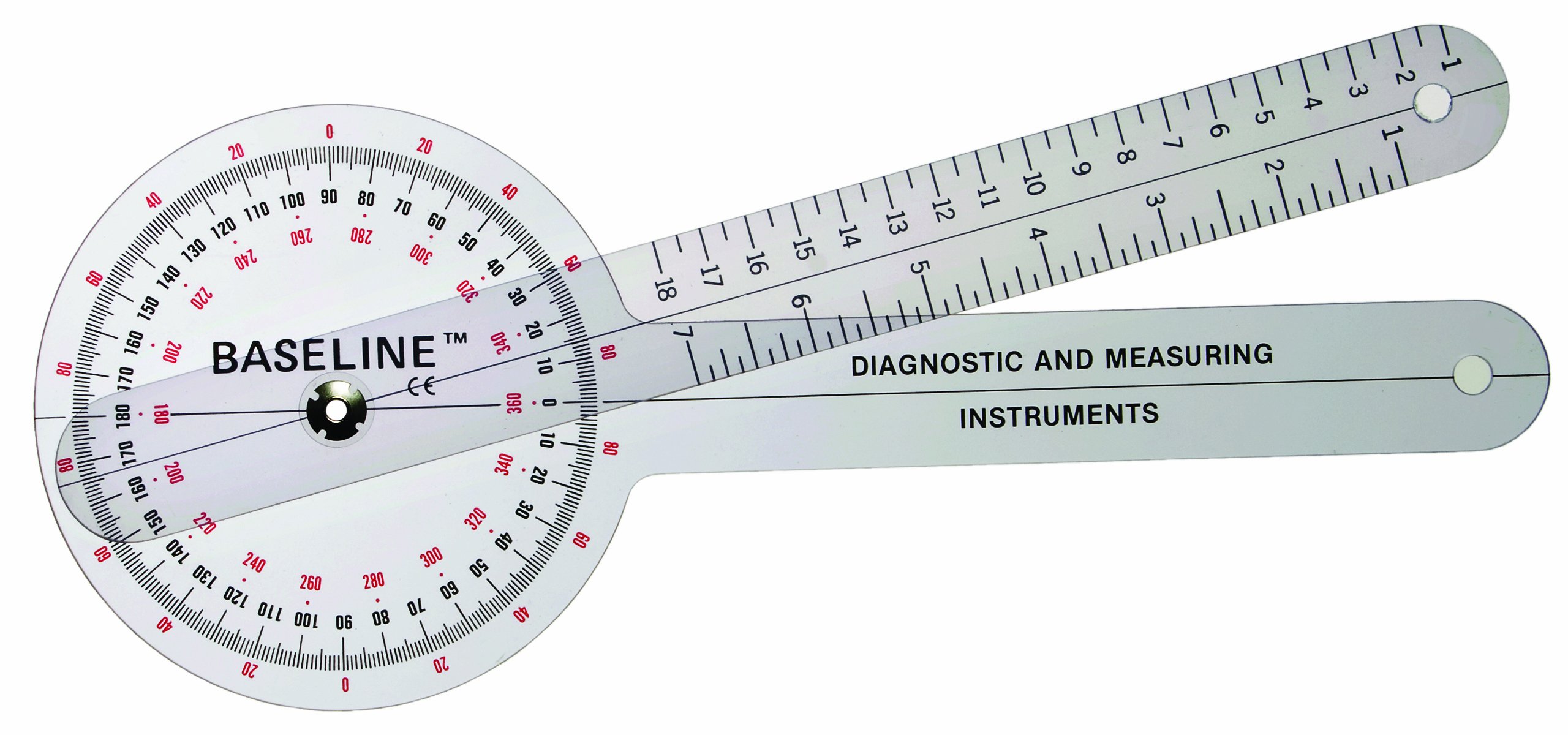 CanDo Baseline Goniometer 30 cm Kunststoff 360°
